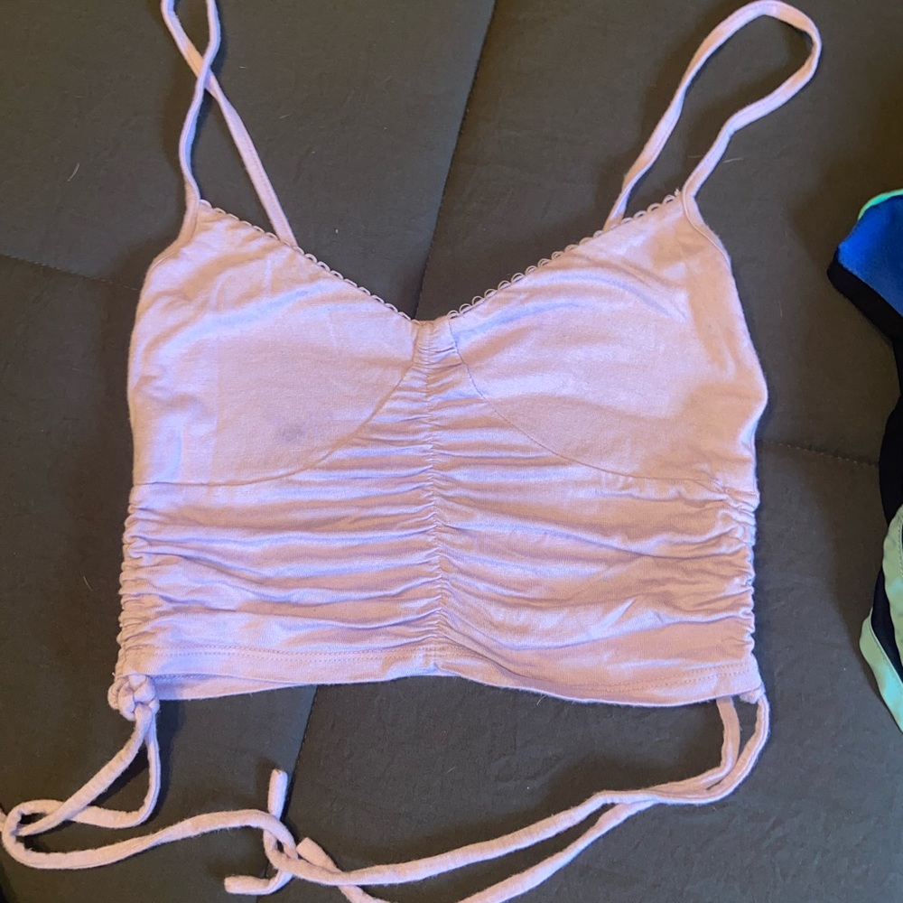 Purple crop top from PacSun